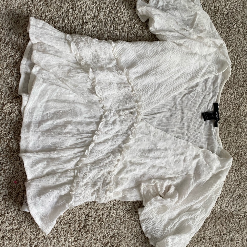 White Sleeved Top